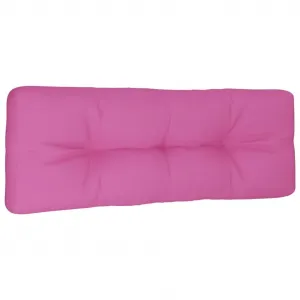 Подушка-паллет розовая 120x40x12 см, ткань vidaXL