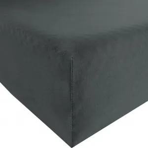 Простыня Bio Fitted Sheet Munich" anthracite 180x200 cm - 200x200 cm" Erwin Müller