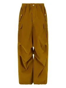 Брюки с эластичным поясом Marni, коричневый