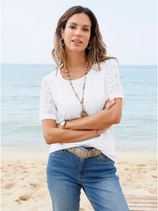 Рубашка с короткими рукавами цвета экрю WITT WEIDEN