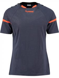 Hummel Футболка "Auth. Charge SS Train. Jersey" синего цвета