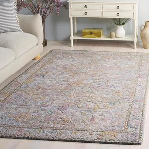 Ковер SAFAVIEH, 183 x 183 см, Marquee Collection, Green & Ivory, ручной работы, идеален для гостиной, спальни, столовой (MRQ103Y)