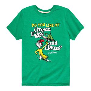 Футболка с зелеными яйцами и ветчиной для мальчиков 8–20 лет «Доктор Сьюз» Licensed Character, зеленый