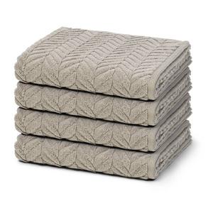 Sensual Skin Zopf Набор полотенец Ross 4 шт, 50x1x100 см цвет flanell