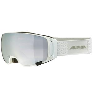 Горнолыжные очки Alpina Double Jack Mag Q, бело-черный/рубиново-красный