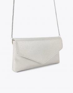 Клатч Bella в серебряной комбинации Kg Kurt Geiger