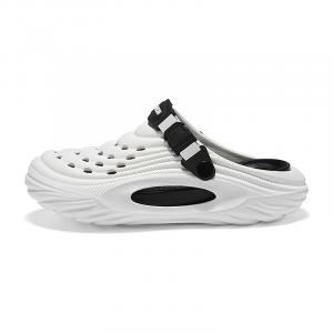 Закрытые сандалии Fashion, дышащие с вырезами, универсальные пляжные шлепанцы-клоги для мужчин OUBT, белый