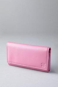 Большой кожаный кошелек Lakeland Leather, фиолетовый