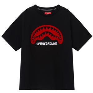 Футболка с круглым вырезом и короткими рукавами унисекс SPRAYGROUND, Розово-красная