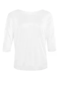 Рубашка Winshape с рукавом 3/4 "BAMS001", мягкая шелковистая бамбуковая ткань, белый