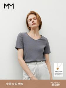 Женская футболка Mai Meng из ледяного шелка, темно-серый