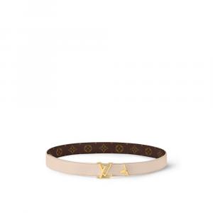 Ремень Pretty LV 30 мм с возможностью двусторонней застежки Louis Vuitton, бежевый