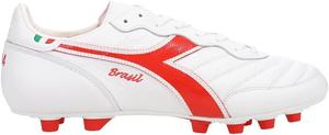 Бутсы Diadora Brasil Italy OG LT MDPU для твердого поля, белый/красный