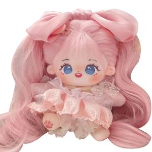 Кукла плюшевая танцующая с медведями, 20 см YANGWAWAHEXIAOXIONGTIAOWU, синий оранжевый nude doll+hairstyle+double ponytail wig+empress розовый robe