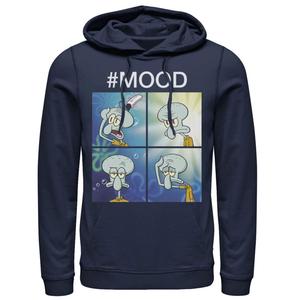 Мужская толстовка с капюшоном Губка Боб Квадратные Штаны Squidward Mood Nickelodeon, синий