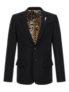 Однобортный блейзер Roberto Cavalli, черный