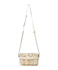 Миниатюрная сумка через плечо, натуральный бежевый цвет, логотип. Gaã«Lle Paris, бежевый