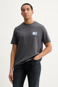 Хлопковая футболка Tommy Jeans, серый