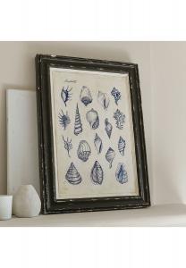 Декоративная доска Allarmont черный/белый/синий Loberon, черный/белый/синий