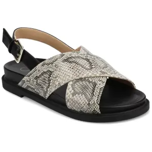 Женские сандалии Marinna на плоской подошве Journee, цвет snake