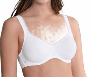 Двойной бюстгальтер с косточками в белом цвете Rosa Faia