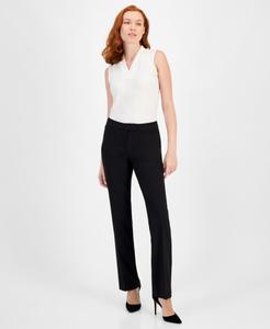 Укороченные брюки Sabre Stretch Fly Flare-Leg Anne Klein, Anne Black