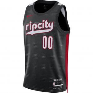 Майка Portland Trail Blazers City Edition мужская Dri FIT NBA Swingman Nike, черный