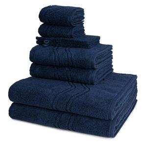 Cashmere feeling Набор полотенец Ross (8 шт), 50x1x100 см, ночной синий