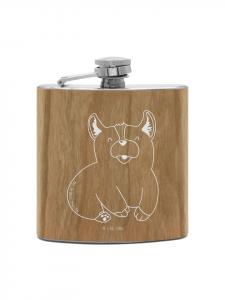 Mr. & Mrs. Panda Фляжка Flachmann Aus Edelstahl Sternzeichen Wassermann... in Braun