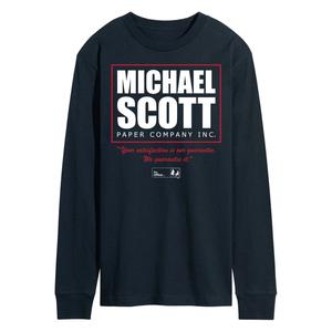 Мужская футболка The Office Michael Scott Paper с длинными рукавами Licensed Character