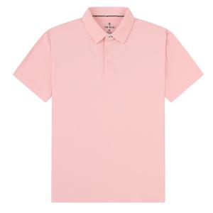 Мужская однотонная рубашка-поло с короткими рукавами Tom Baine Performance, розовый