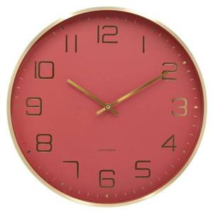 Настенные часы Karlsson Glow, 40x40x40 см, красный