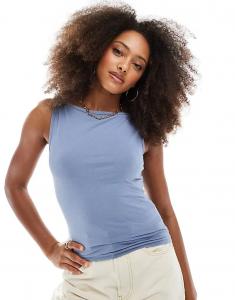 Майка Daisy Street с вырезом-лодочкой синего цвета