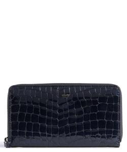 Кошелек Verona из тисненой телячьей кожи Braun Büffel, синий