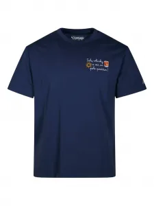 Футболка с вышивкой Mc2 Saint Barth, синий