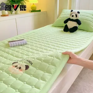 Yalu Наматрасник из стираного хлопка 120х200 см, антибактериальный, антиклещевой, дышащий, цвет Iron Painting - Green