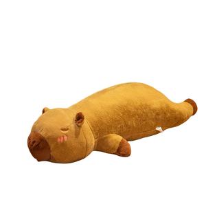 Плюшевая игрушка Capybara Dolls высота 60см/80см Tak Bebe, коричневый
