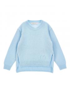 Monnalisa свитер с разрезами, синий