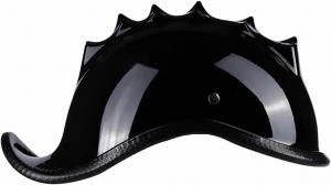 Полушлем SDFGDFD Motorcycle в винтажном стиле, черный