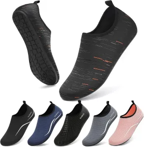 Водные тапочки Sixspace для женщин и мужчин, аква-носки для плавания, душа, пляжа, босиком, бассейна, быстросохнущие, нескользящие, для озера и серфинга, оранжевый