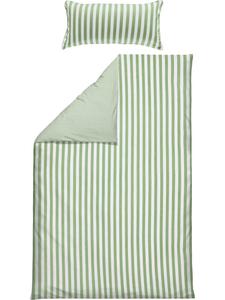 Двустороннее постельное белье из односпального трикотажа цвета нефритовый белый Erwin Müller, 135x200 см + 40x80 см