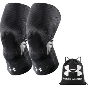 Наколенники серии Knee Armor из полиэстера, полиамида и эластана для баскетбола унисекс Under Armour, 2 Pack+Drawstring Bag