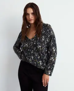 Женский кардиган из вискозы с принтом Couchel, зеленый