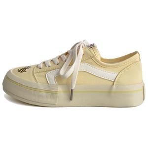 City camel Женские низкие скейтерские кеды желтые, цвет Yellow