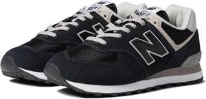 Кроссовки 574 Core New Balance, цвет Black/White