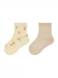 Sterntaler Носки для ползания ABS, комплект из 2 штук, с цветочным рисунком темно-желтого цвета