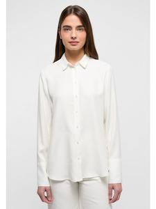 Женская блузка-рубашка из вискозы в кремово-белом цвете Eterna