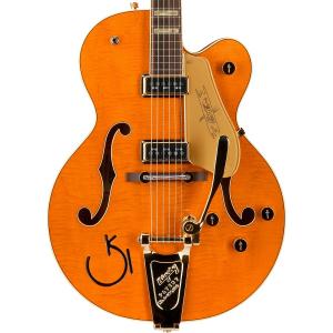 Гитары Gretsch G6120T-55 Vintage Select Edition '55 Chet Atkins Hollowbody с Bigsby Vintage Orange Stain