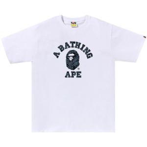 Футболка BAPE Wild Leopard Pattern College Tee, White/Navy