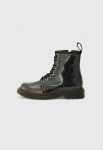 Ботильоны на шнуровке Dr. Martens, Black/Silver-Coloured Glitter